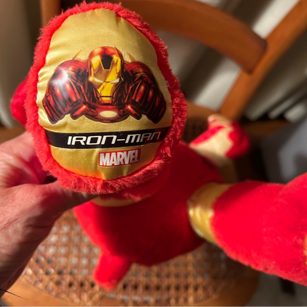 Build a Bear Iron Man Marvel plush w light up paw - Picture 6 of 7